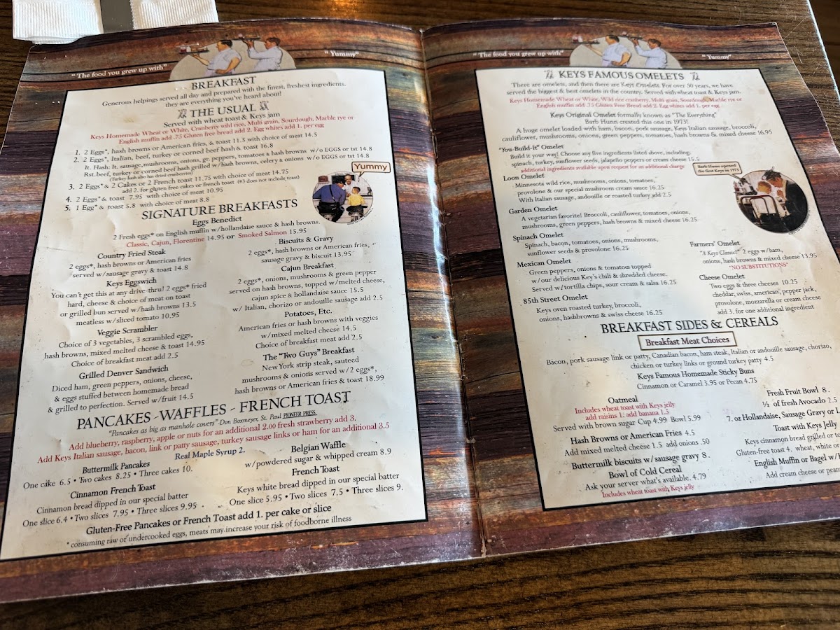 Menu Keys Cafe & Bakery-2