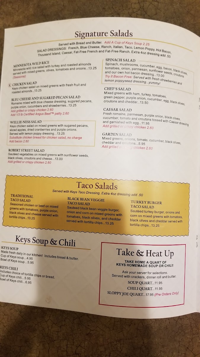 Menu Keys Cafe & Bakery-7