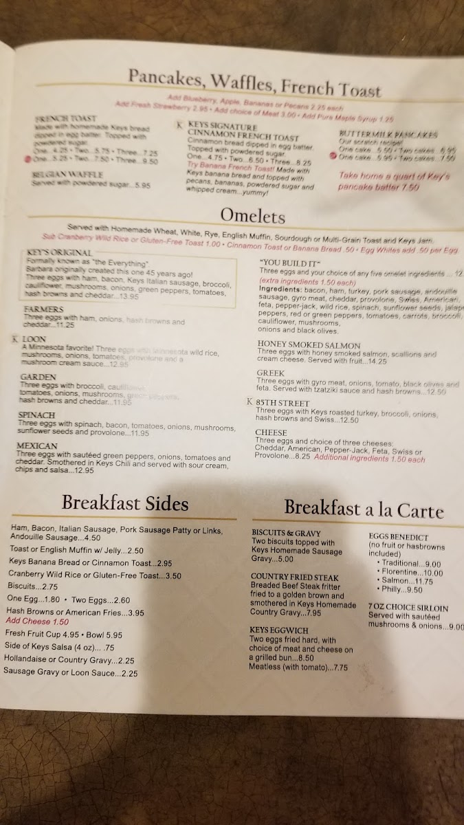 Menu Keys Cafe & Bakery-8